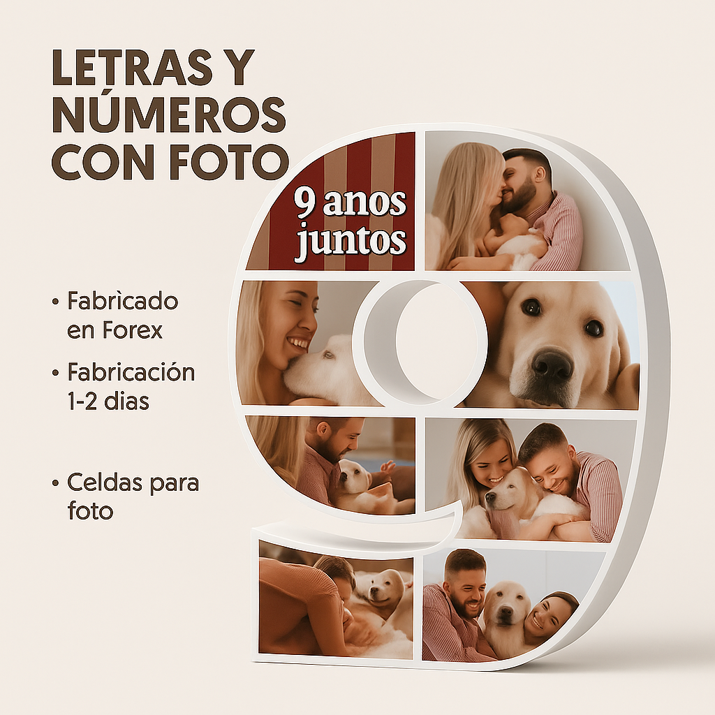Letras y Números con fotos - Imagen 2