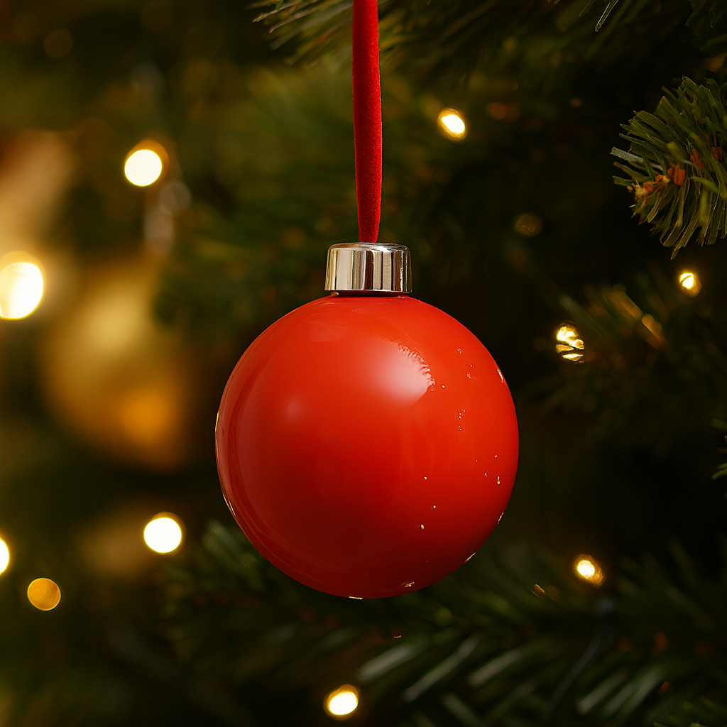 Bola Navidad ROJO SO602 - Imagen 2