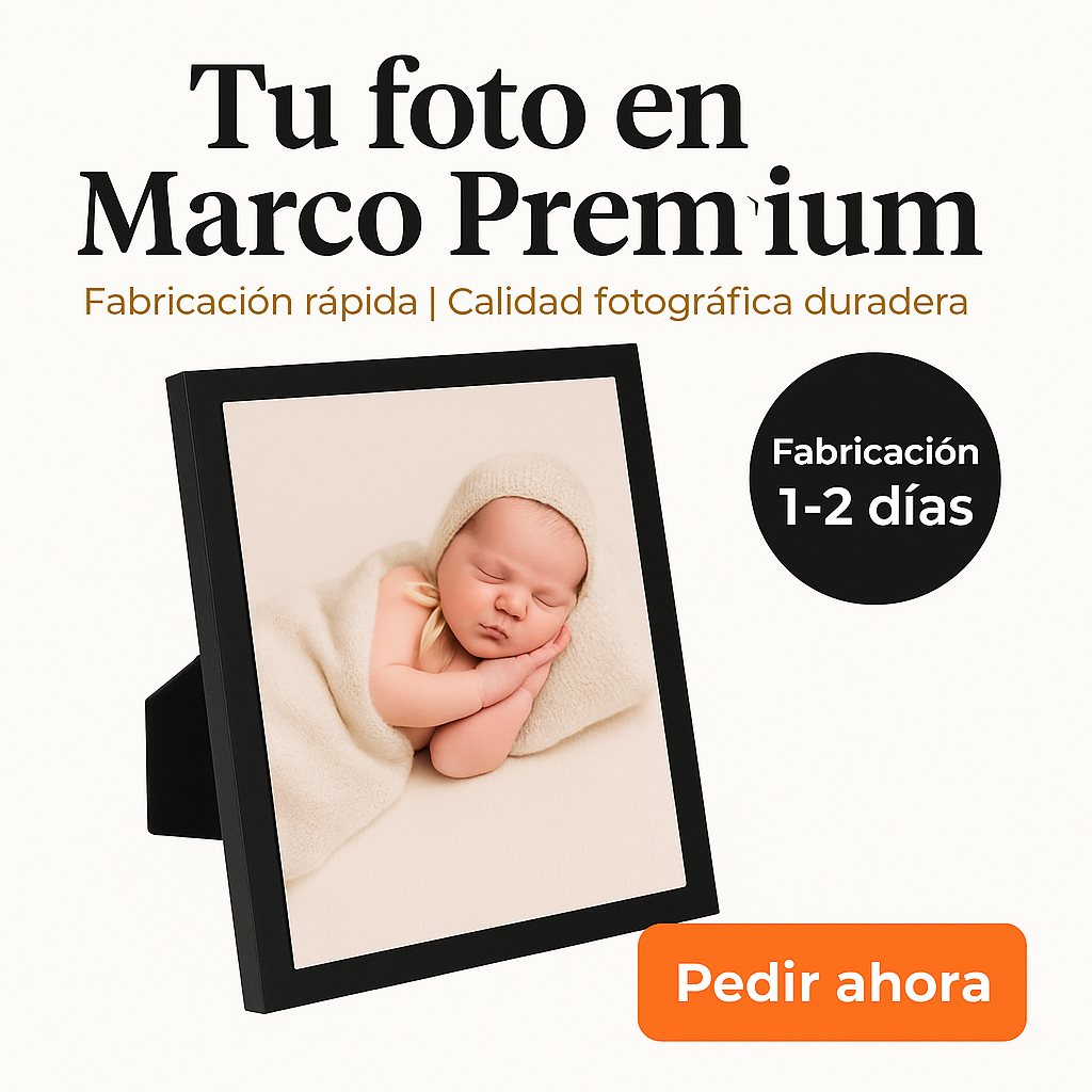 Marco negro personalizado con foto - Imagen 2