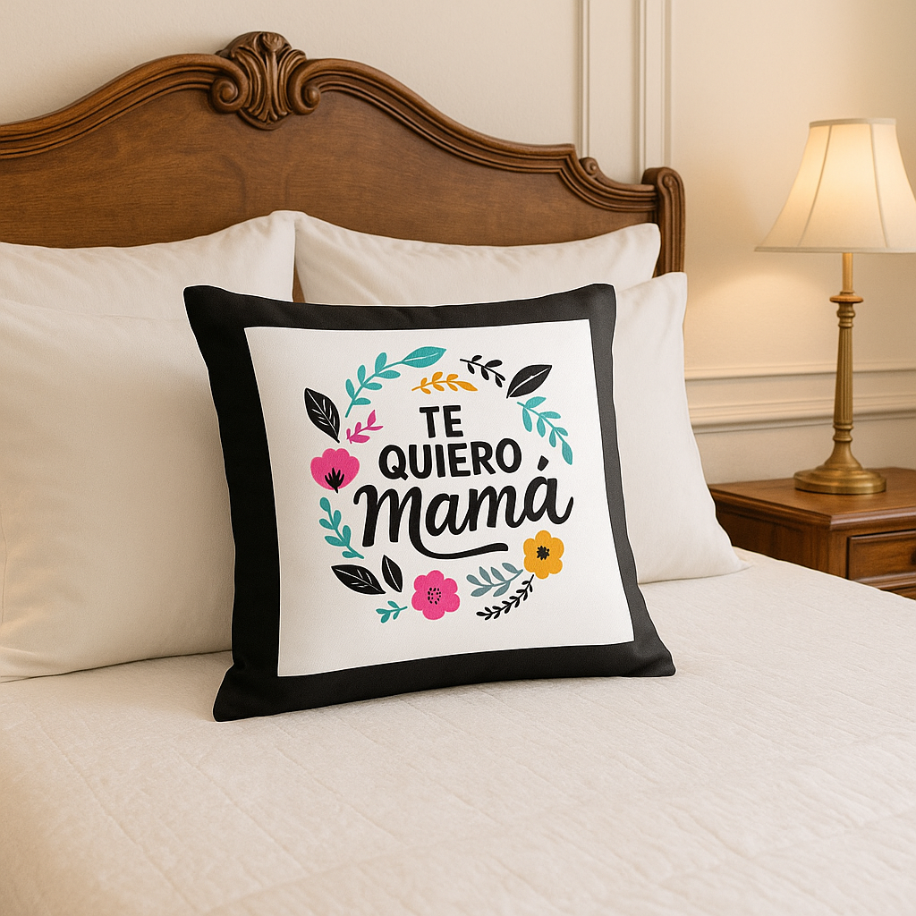 Cojín negro personalizado - Imagen 3
