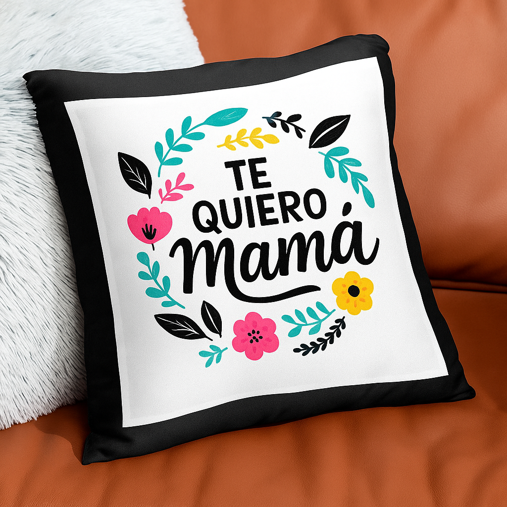 Cojín negro personalizado - Imagen 2