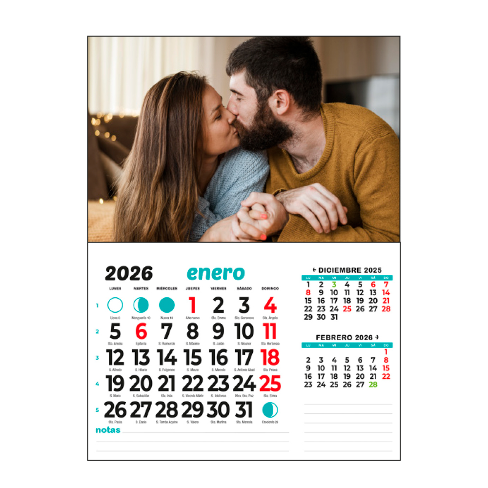 Calendario imán faldilla horizontal 8 uds. - Imagen 2