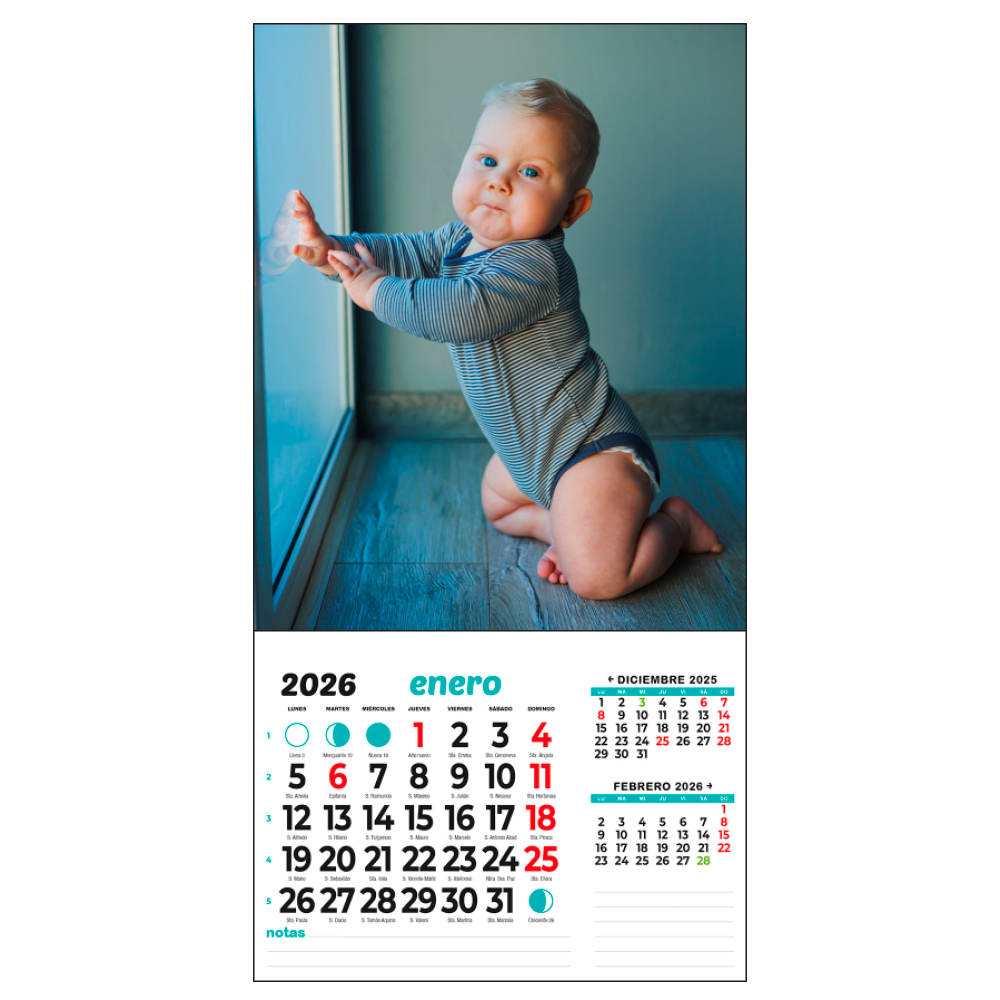 Calendario imán faldilla vertical 4 uds. - Imagen 2