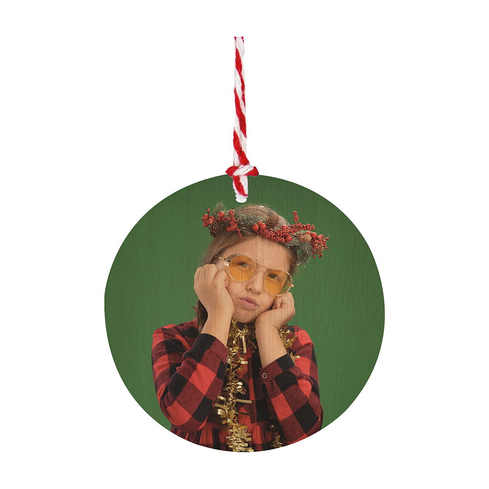 Colgante árbol madera redondo personalizado - Imagen 2