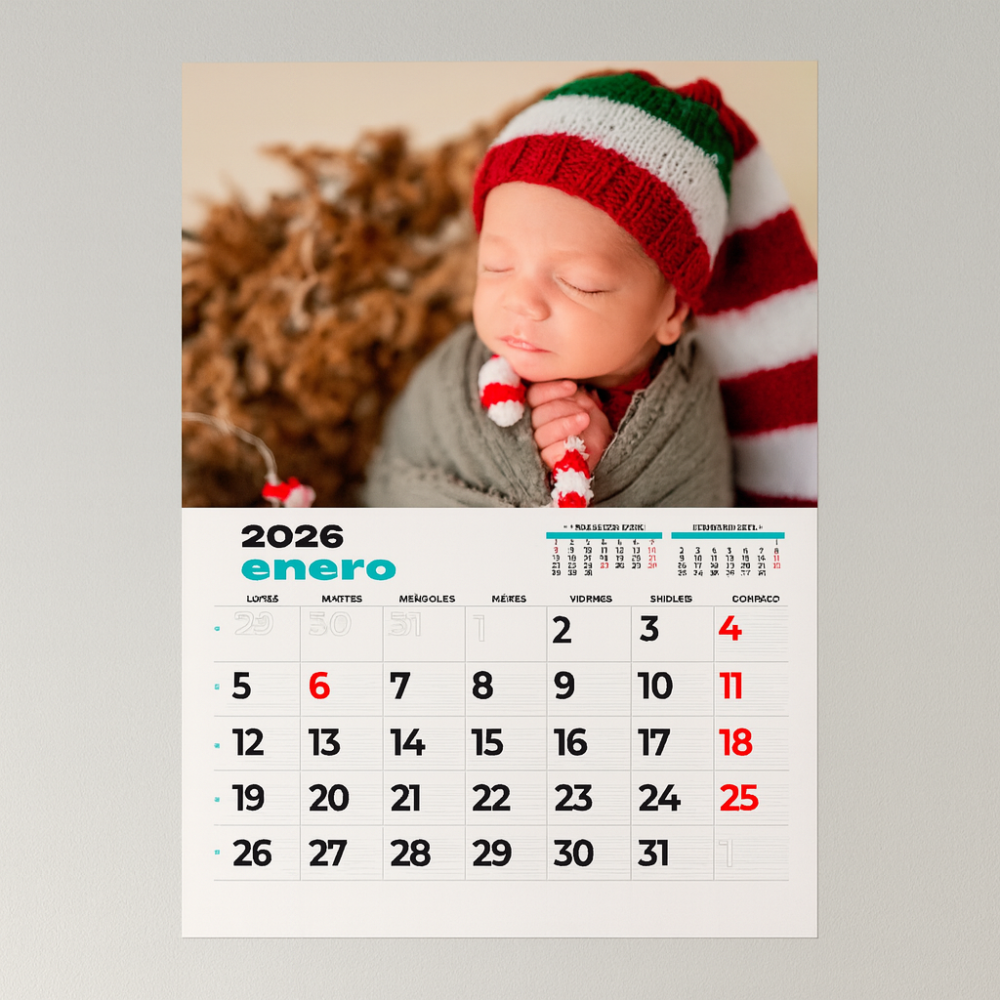 Calendario faldilla grande