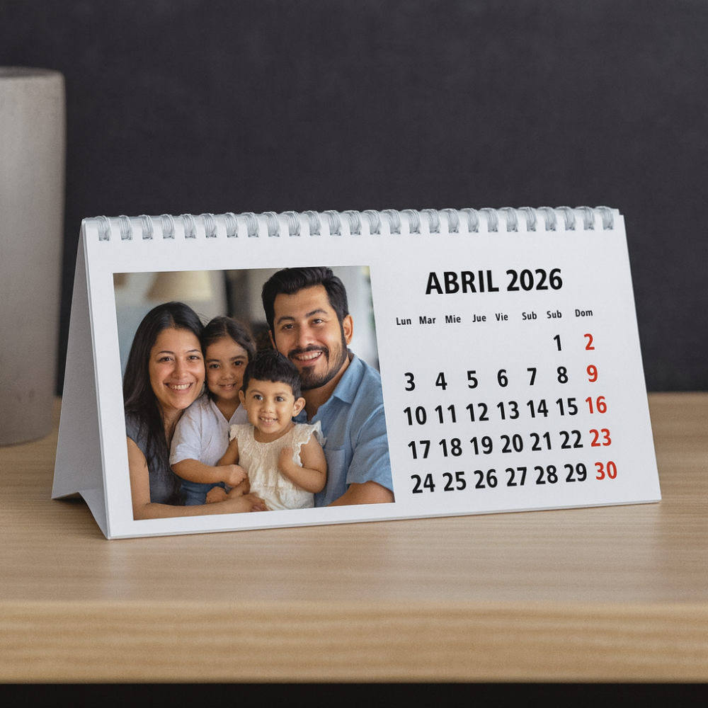 Calendario sobremesa doce meses