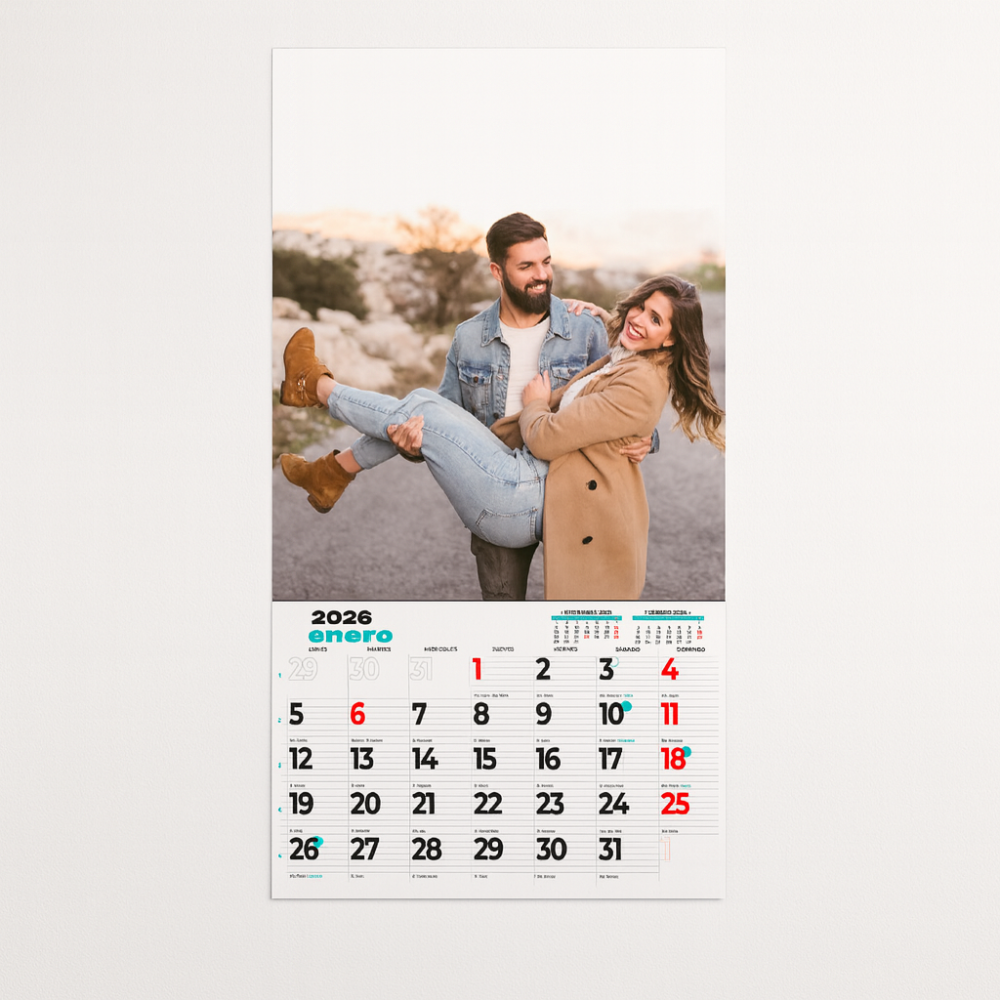 Calendario faldilla mediano