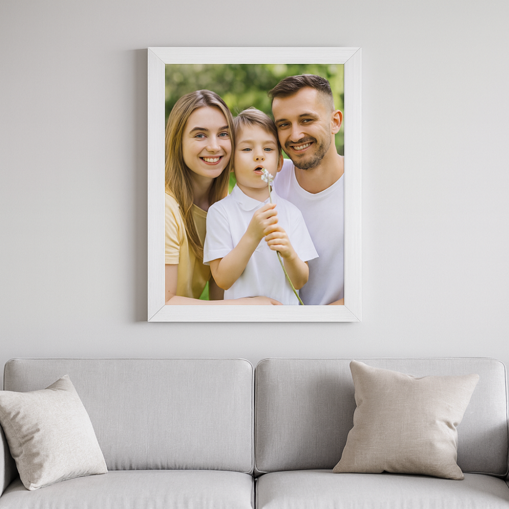 Marco con foto para pared